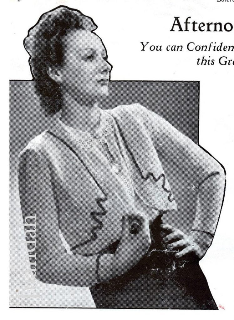 20 x retro knitting patterns 1940s fashion women's image 0