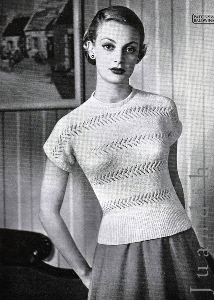 Vintage PDF book of knitting patterns 1940s fashion image 0