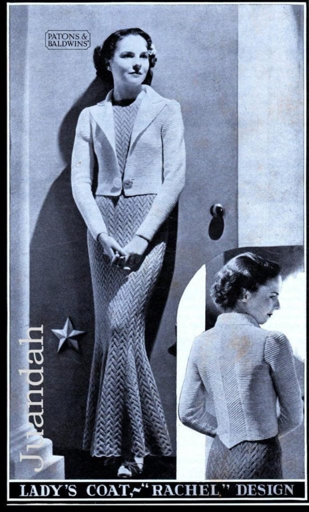 PDF book of rare antique knitting patterns 18 x elegant image 0