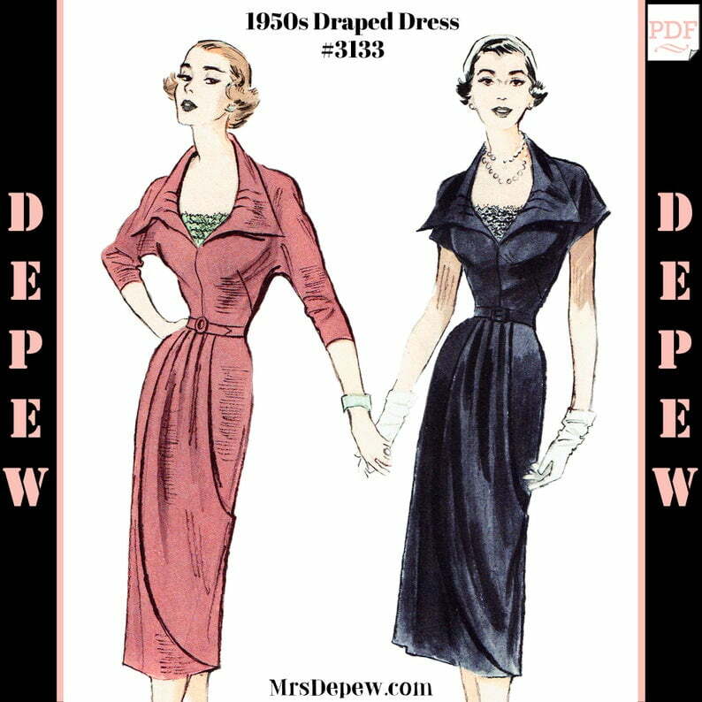 Vintage Sewing Pattern 1950's Ladies'  Dress with image 0