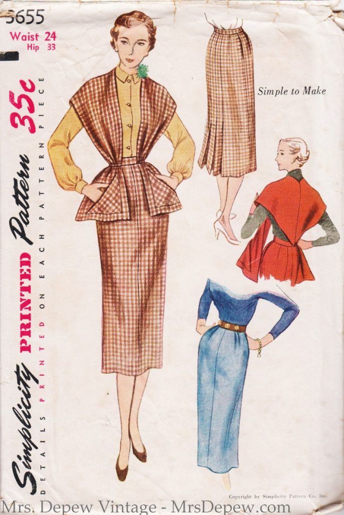 Vintage Sewing Pattern Simplicity 3655 Ladies' Simple to image 0