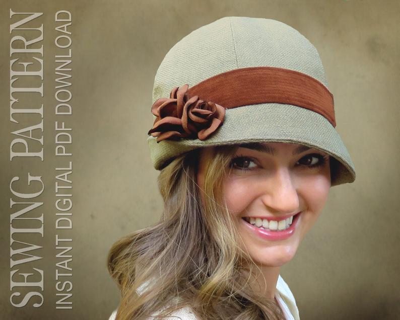 SEWING PATTERN  Rosabelle 1920s Twenties 1930s Cloche Hat image 0