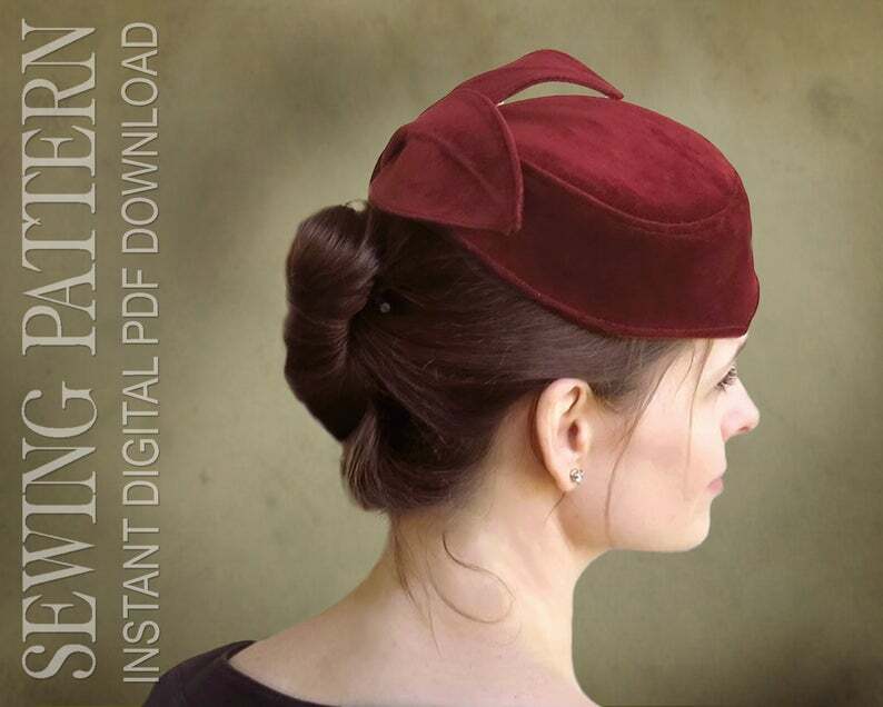 SEWING PATTERN  Ginger  1940's Forties Pillbox Cocktail image 0