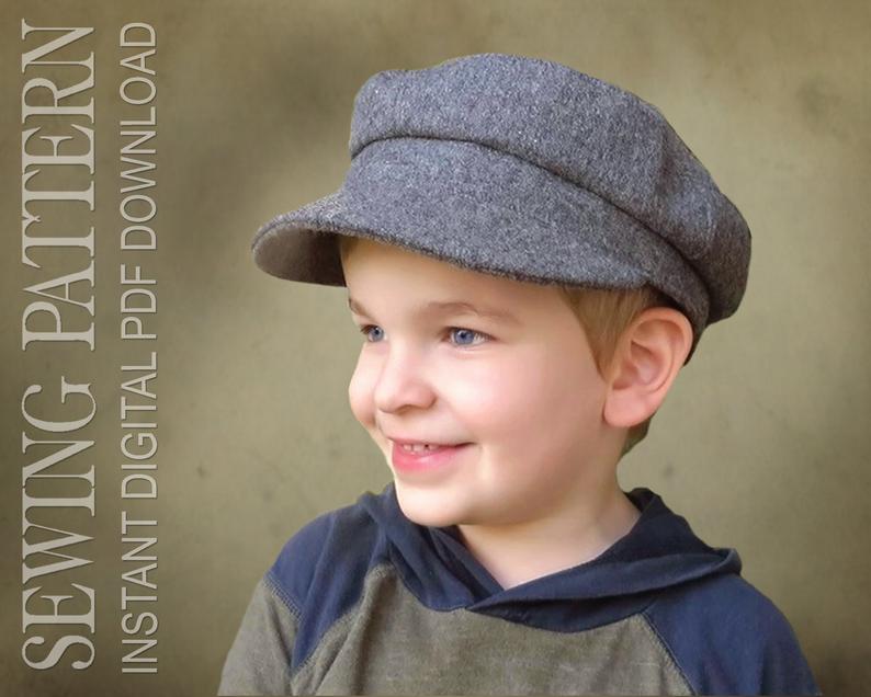 SEWING PATTERN  Hyatt Captain's Cap Pilot Skipper Greek image 0