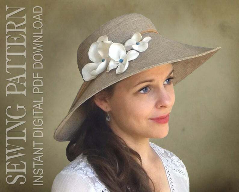 SEWING PATTERN  Imogen 1910's Bird's Nest Hat or image 0