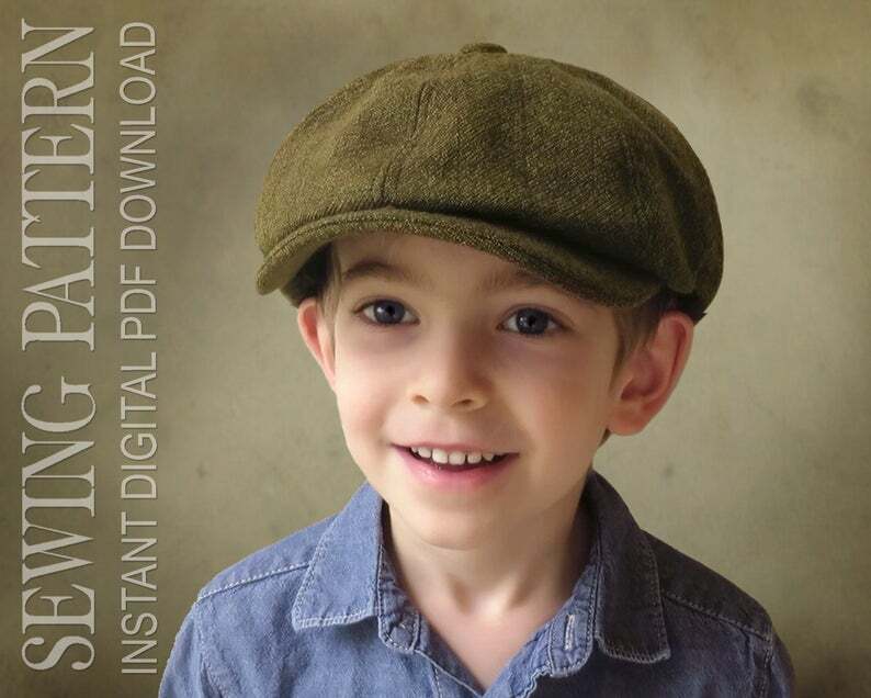 SEWING PATTERN  Taylor 1920's Gatsby Newsboy Driving Cap image 0