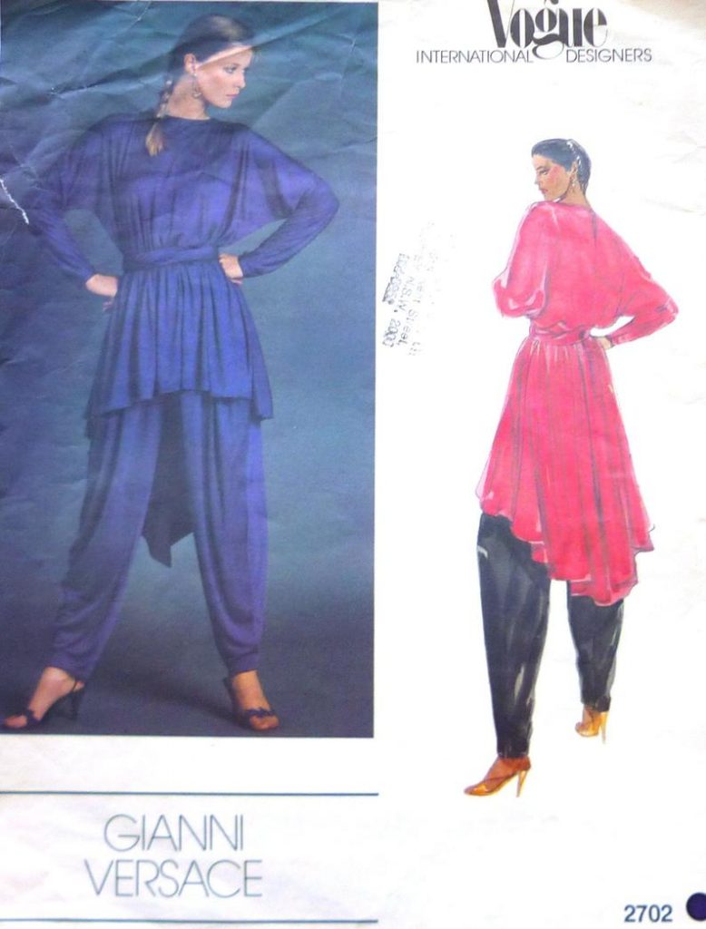 Vogue 2702 Gianni Versace 1980s sewing pattern vintage image 0