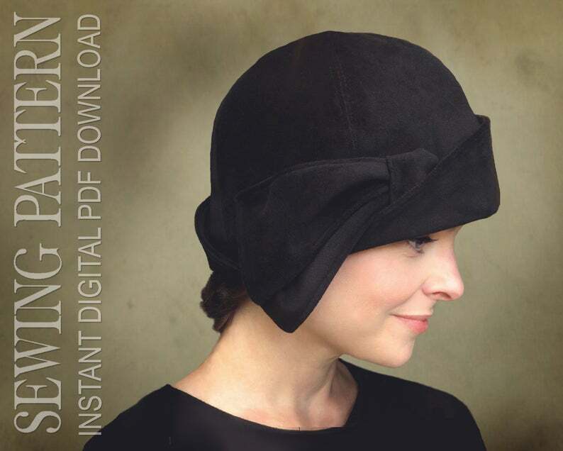 SEWING PATTERN  Daryn 1920s Twenties Cloche Hat for Child or image 0