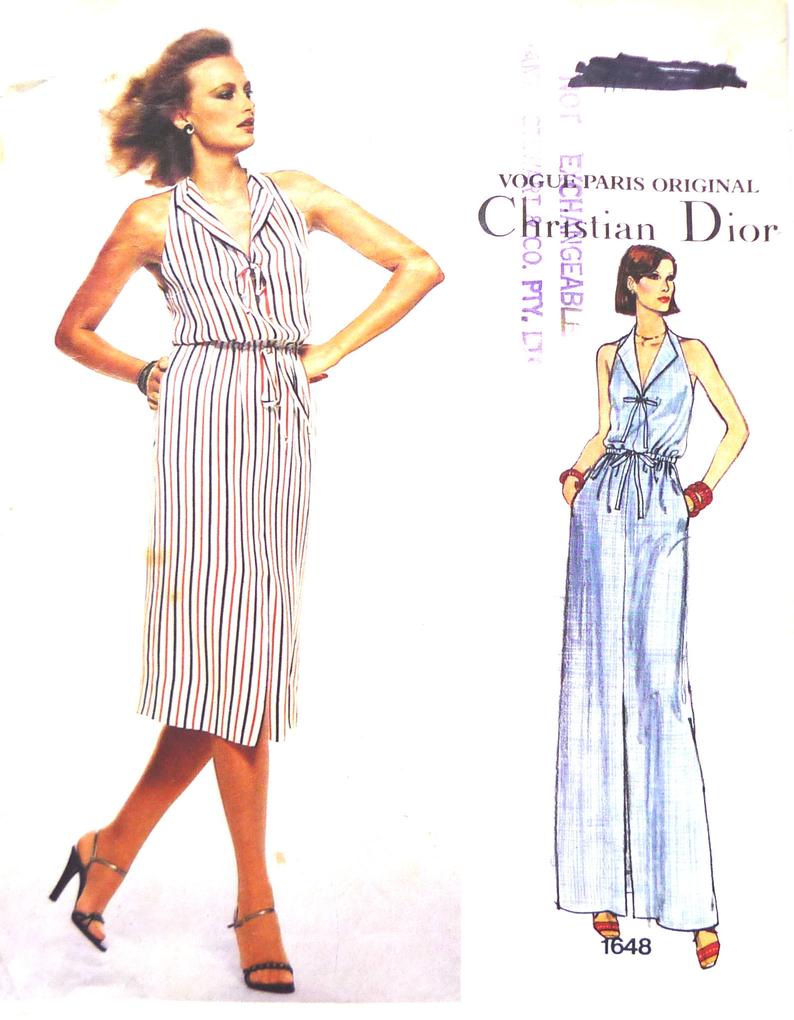 Vogue 1648 sewing pattern vintage Christian Dior Vogue Paris image 0