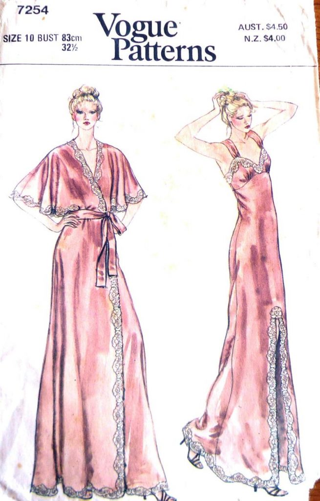 Vogue 7254 vintage sewing pattern fabulous 70s peignoir and image 0
