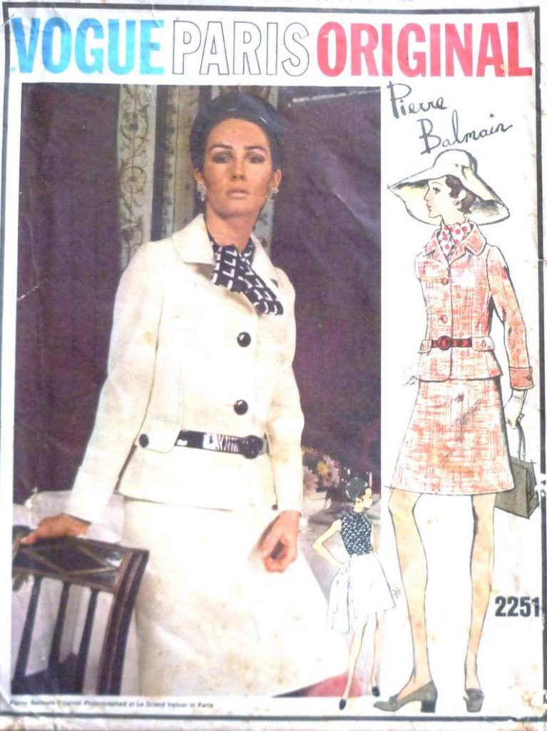 Vogue 2251 sewing pattern vintage 1960s Pierre Balmain Vogue image 0