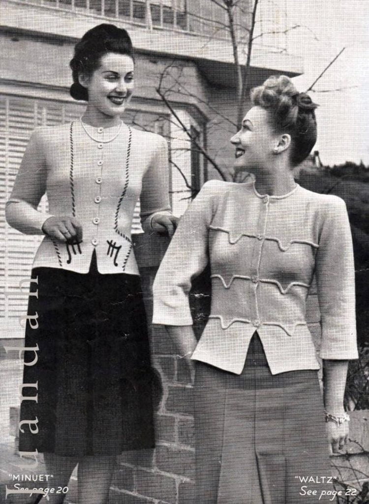 PDF 1940s knits for women entire book of patterns 14 image 0