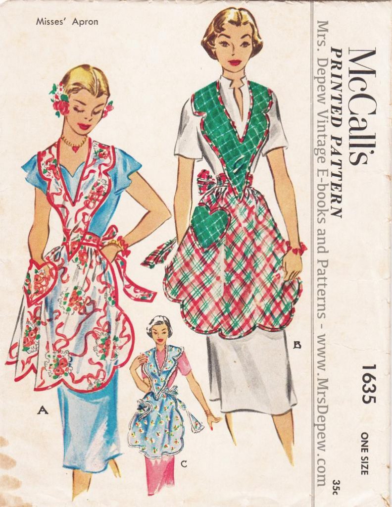 1950s Vintage McCall's 1635 Sewing Pattern  Heart Pocket image 0