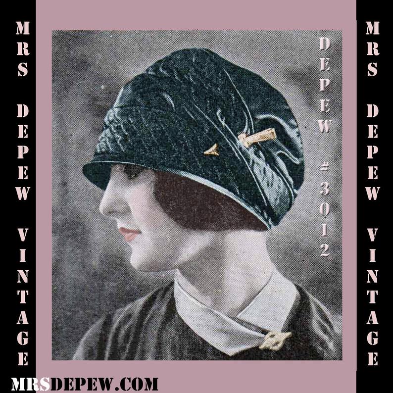 Vintage Sewing Pattern Ladies' 1920's Flexible Beret image 0