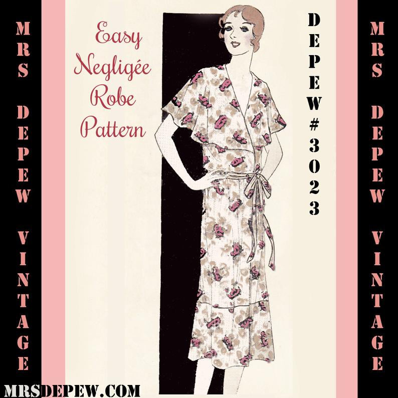 Vintage Sewing Pattern Instructions 1930's Easy Dress or image 0