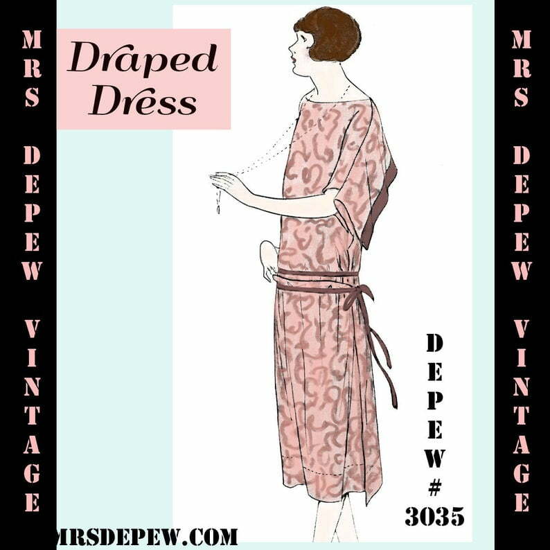Instructions 1920s Flapper Easy Draped Dress Pictures | Photos