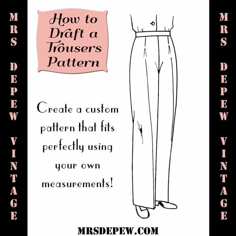 Sewing Pattern Drafting E-book How to Draft a Trousers image 0