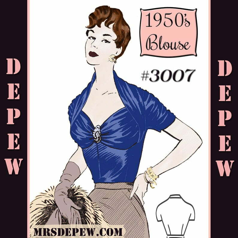 Vintage Sewing Pattern 1950's Ladies' French Draped image 0