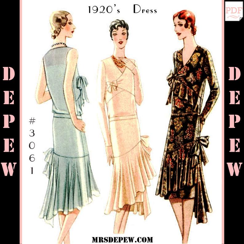 Vintage Sewing Pattern Reproduction Ladies' 1920s Maggy image 0
