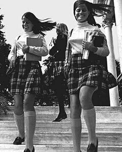 tartan mini skirt 1960s