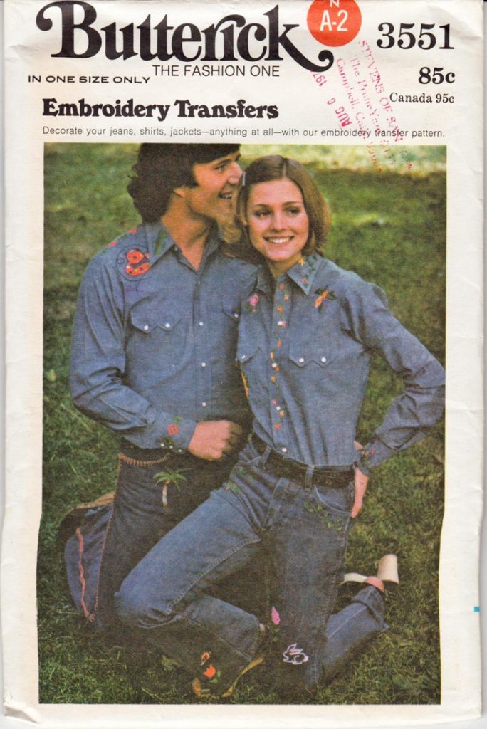 Vintage Sewing Pattern 1970's Butterick 3551 Couples image 0