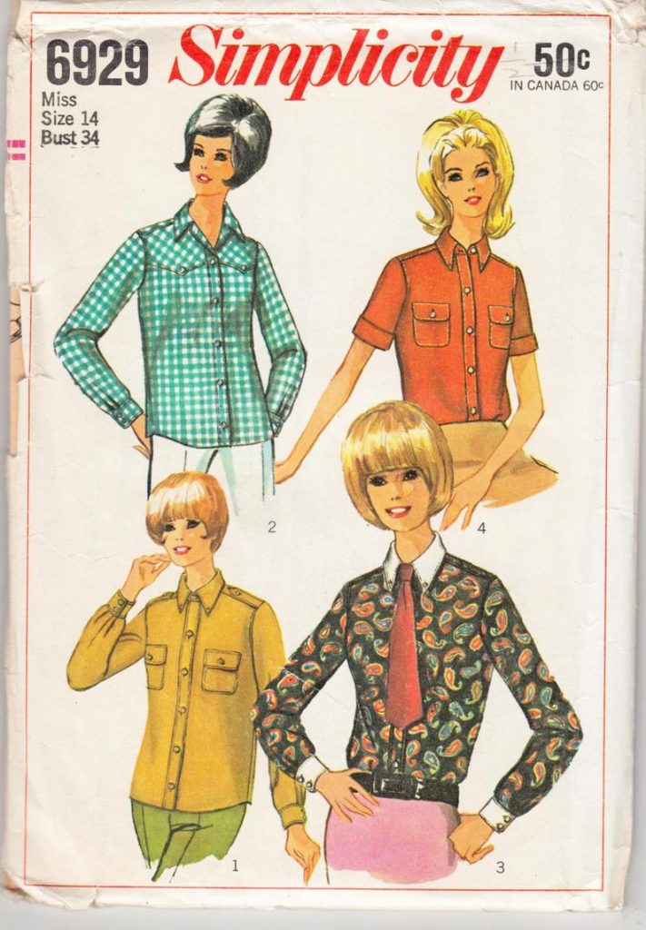 Vintage Sewing Pattern 1960's Misses' Blouses image 0