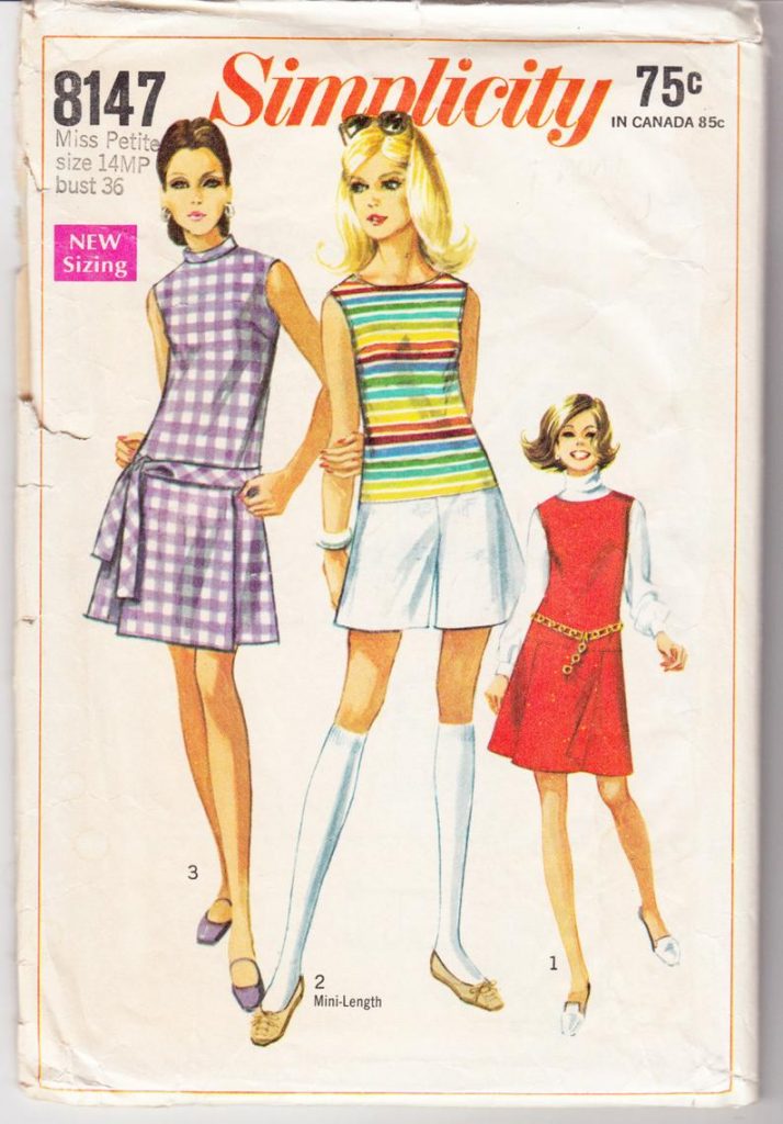 Vintage Sewing Pattern Ladies' Pantdress Simplicity 8147 image 0