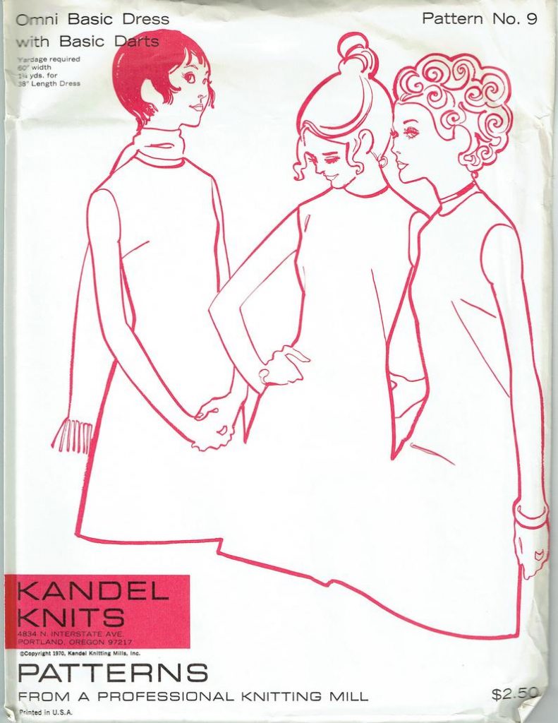 Vintage Sewing Pattern 1970's Ladies' A-Line Dress image 0