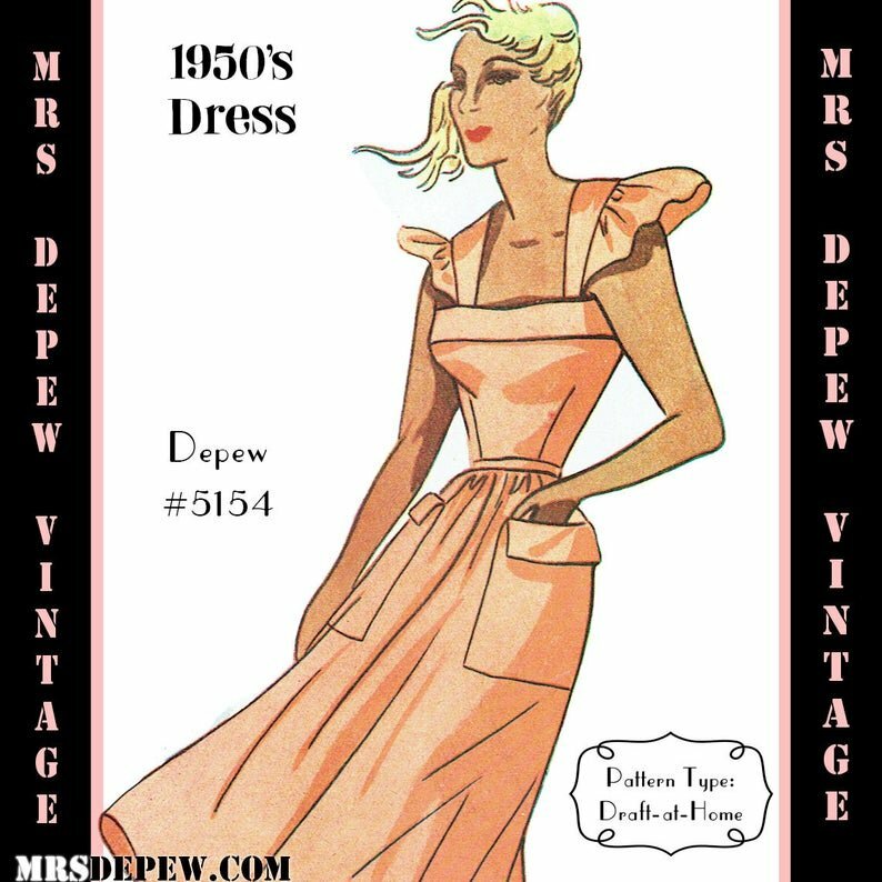 Vintage Sewing Pattern 1950's Ladies' Beach Dress image 0