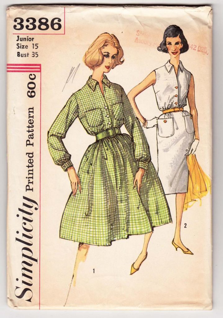 Vintage Sewing Pattern Ladies 1960's Dress Simplicity 3386 image 0