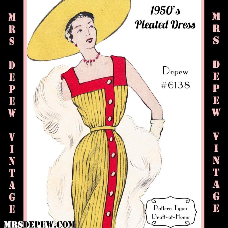 Vintage Sewing Pattern 1950's Ladies' Sleeveless image 0