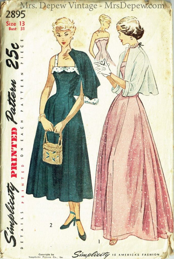 Vintage Sewing Pattern Sun Dress or Gown and Jacket Simplicity image 0