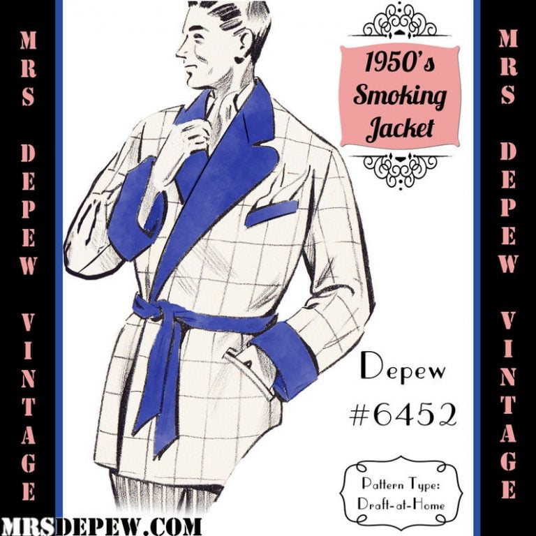 1950s Men's Smoking Jacket Pictures | Photos | Patterns - Vintage-Retro