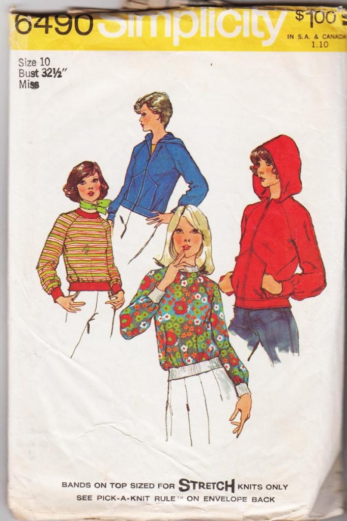 1970s Vintage Sewing Pattern Ladies' Hooded Knit Jacket image 0