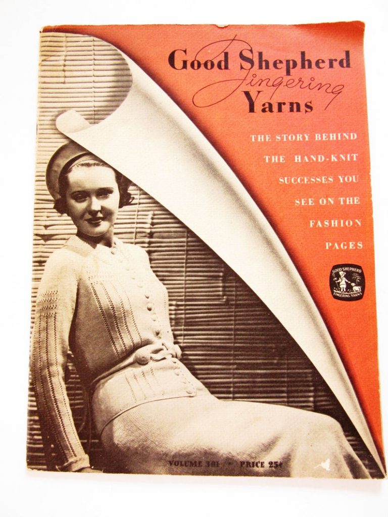 Rare 1930s Knit and Crochet Pattern Book Good Shepherd image 0