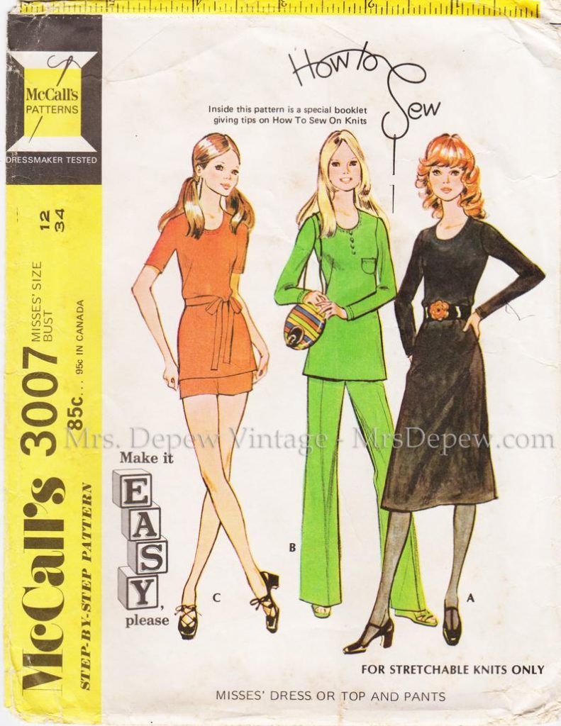 Vintage Sewing Pattern 1970s Ladies' Dress Tunic and image 0