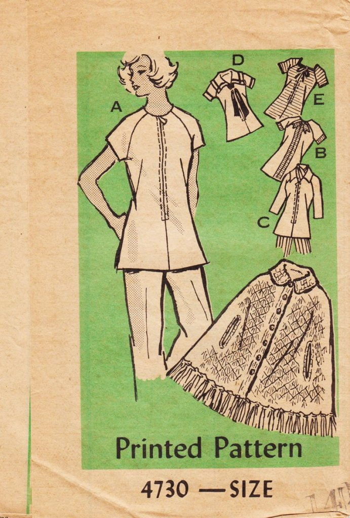 1970s Vintage Sewing Pattern Ladies' Dress Mail Order 4730 image 0