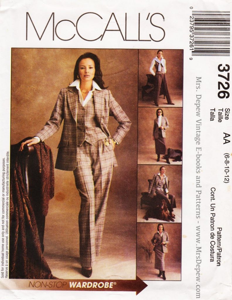 Sewing Pattern Ladies' Jacket Pants & Vest McCall's image 0