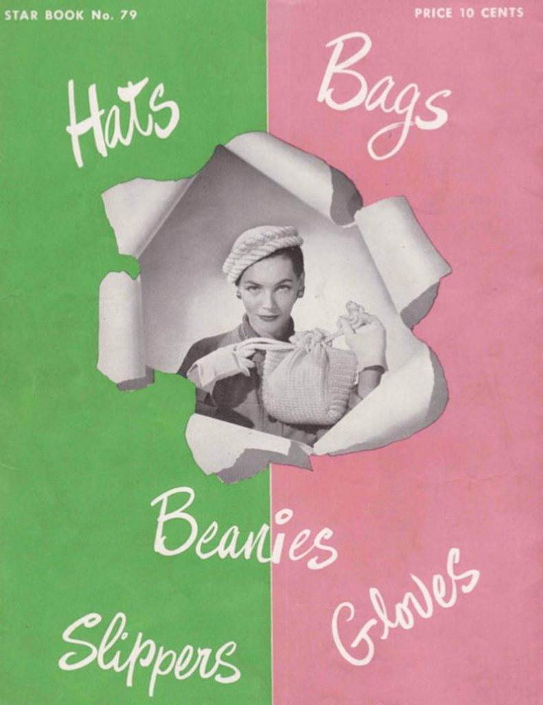 Vintage Crochet Booklet 1950s Patterns For Hats Bags image 0