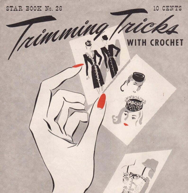 Vintage Crochet Booklet With Patterns for Edgings and Lingerie image 0