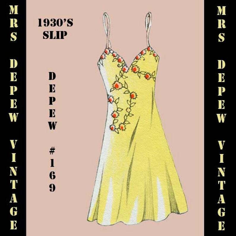 Vintage Sewing Pattern 1930's French Slip or Dress in Any image 0