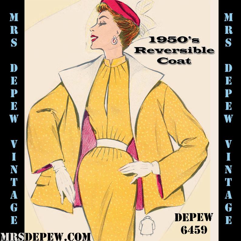 Vintage Sewing Pattern 1950's Jacket in Any Size  PLUS image 0