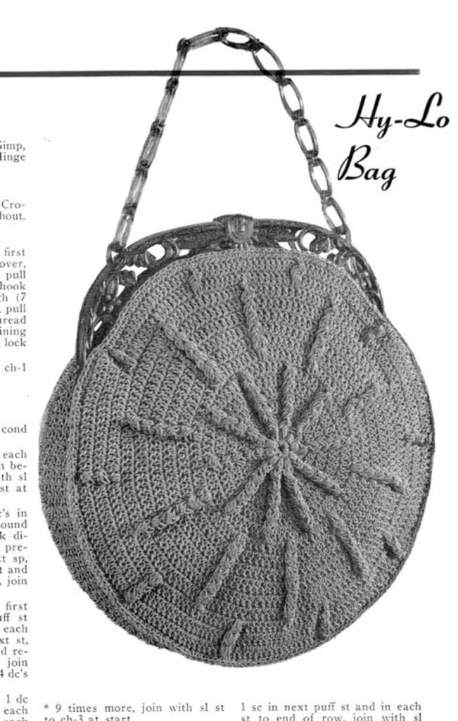 Vintage Crochet Pattern 1930's Gimp Purse Pattern image 0