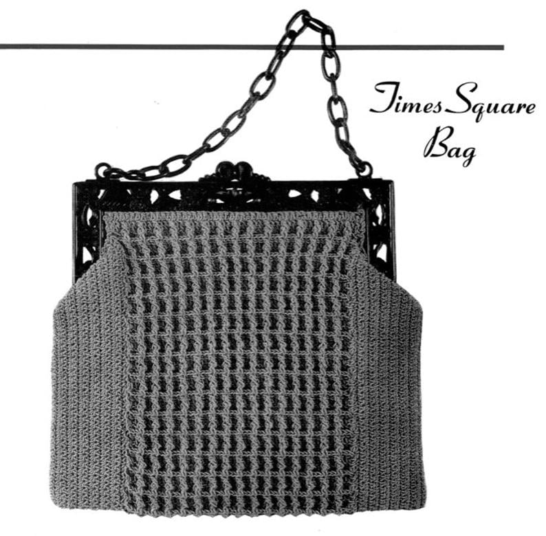 Vintage Crochet Pattern 1930's Gimp Purse Pattern image 0