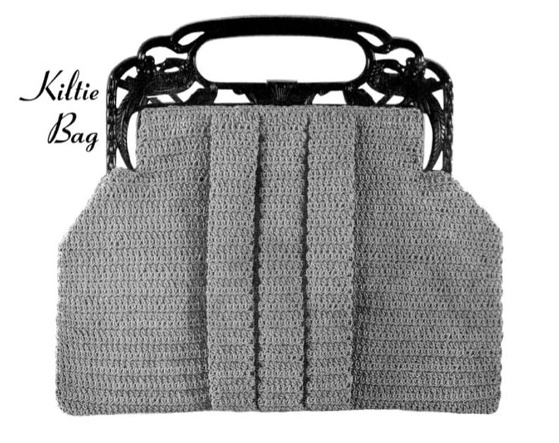 Vintage Crochet Pattern 1930's Gimp Purse Pattern image 0