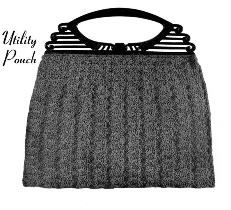 Vintage Crochet Pattern 1930's Gimp Purse Pattern image 0