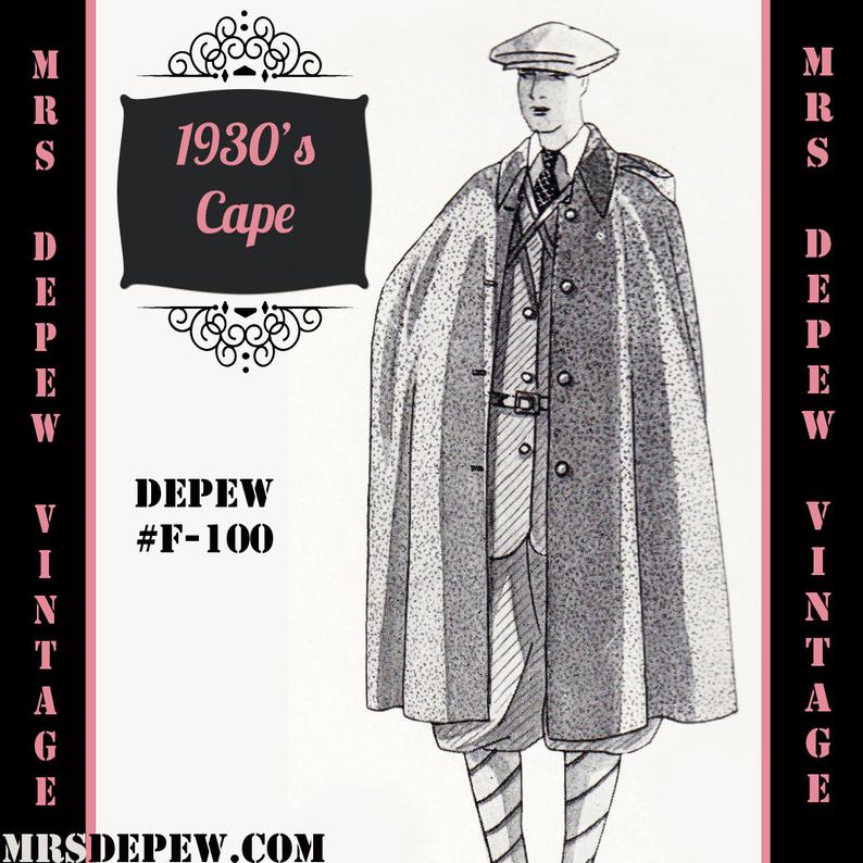 Menswear Vintage Sewing Pattern 1930's Mens' or image 0