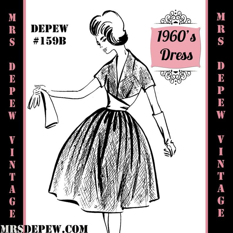 Vintage Sewing Pattern 1960's Evening or Cocktail Dress in image 0