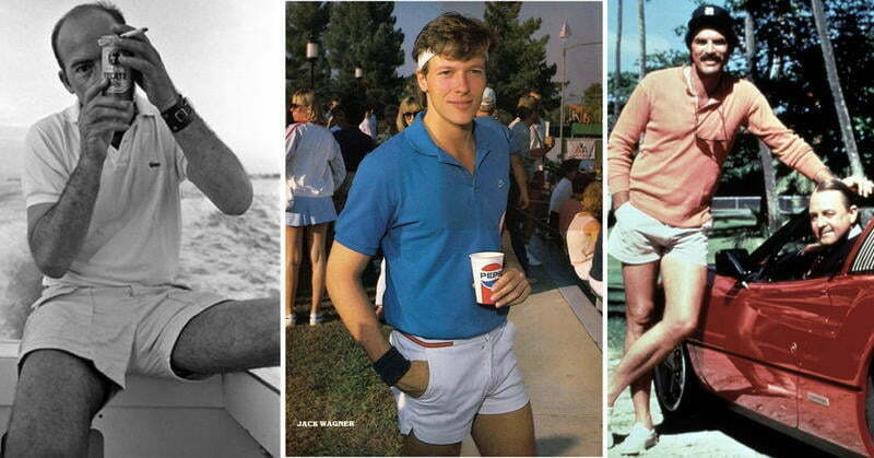 70s jean shorts mens