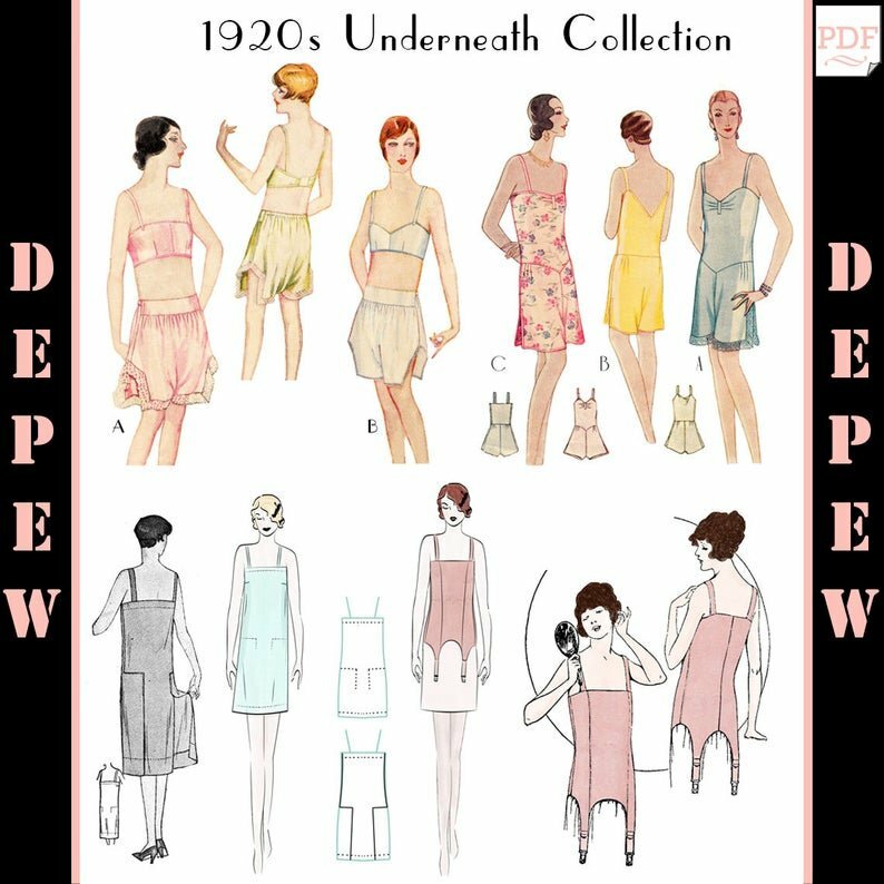 Vintage Sewing Patterns The Underneath Collection 1920s Bra image 0